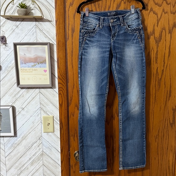 Women's Suki Mid slim Boot Blue Jeans - Picture 1 of 5